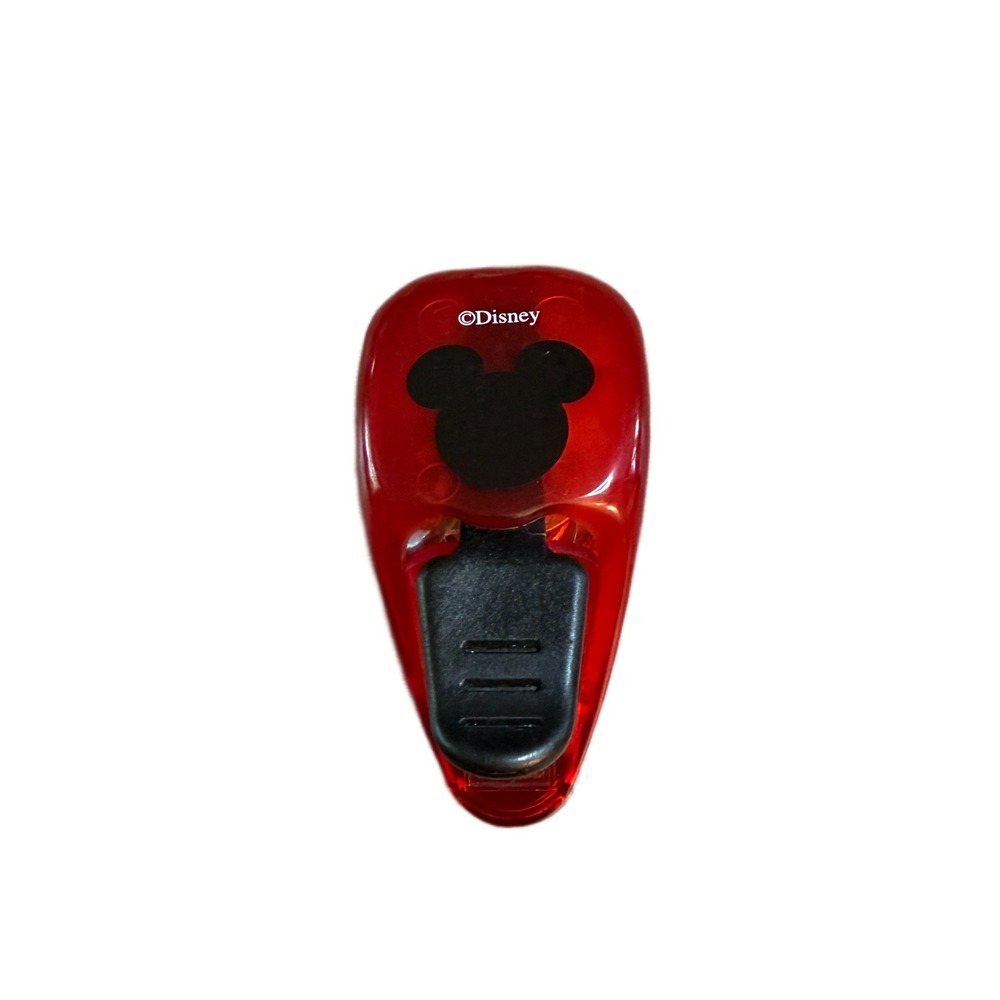 EK Success Disney Mickey Mouse Head Paper Punch Red Translucent Craft Tool